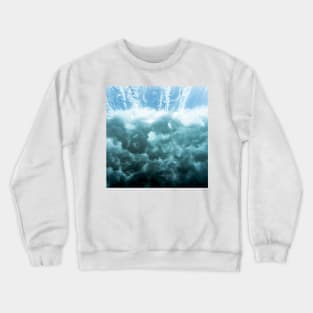 Blue underwater wave Crewneck Sweatshirt